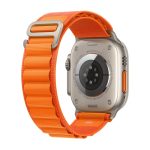 Nylon Loop Watch Band For Apple Watch Series 9&8&7 41mm / SE 3&SE 2&6&SE&5&4 40mm / 3&2&1 38mm (ΠΟΡΤΟΚΑΛΙ) - Image 3