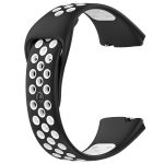 Xiaomi For Redmi Watch 3 Lite / Watch 3 Active Two Color Silicone Watch Band (ΑΣΠΡΟ +ΜΑΥΡΟ) - Image 3