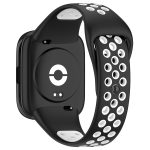 Xiaomi For Redmi Watch 3 Lite / Watch 3 Active Two Color Silicone Watch Band (ΑΣΠΡΟ +ΜΑΥΡΟ) - Image 2
