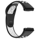 Xiaomi For Redmi Watch 3 Lite / Watch 3 Active Two Color Silicone Watch Band (ΑΣΠΡΟ +ΜΑΥΡΟ) - Image 4
