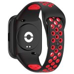 Xiaomi For Redmi Watch 3 Lite / Watch 3 Active Two Color Silicone Watch Band (ΜΑΥΡΟ + ΚΟΚΚΙΝΟ ) - Image 3
