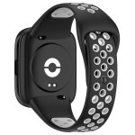Xiaomi For Redmi Watch 3 Lite / Watch 3 Active Two Color Silicone Watch Band (ΜΑΥΡΟ + ΓΚΡΙ ) - Image 4