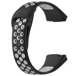 Xiaomi For Redmi Watch 3 Lite / Watch 3 Active Two Color Silicone Watch Band (ΜΑΥΡΟ + ΓΚΡΙ ) - Image 3