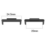 For Huawei Watch Fit 2 2 in 1 Metal Watch Band Connectors (Black) - Image 2