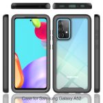For Samsung Galaxy A52 5G / 4G Starry Sky Solid Color Series Shockproof PC + TPU Protective Case(Black) - Image 2