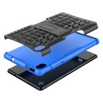 For Lenovo Tab M8 3rd Gen 8506 / M8 HD 8505 Tire Texture Shockproof TPU+PC Tablet Case with Holder(Blue) - Image 6