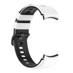 For Samsung Galaxy Watch4 Classic 42mm / 46mm Two-color Silicone Strap Watch Band(White Black) - Image 3