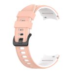 For Samsung Galaxy Watch4 Classic 42mm / 46mm Two-color Silicone Strap Watch Band(Pink White) - Image 2