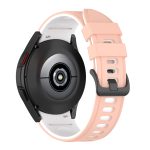 For Samsung Galaxy Watch4 Classic 42mm / 46mm Two-color Silicone Strap Watch Band(Pink White) - Image 5