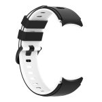 For Samsung Galaxy Watch4 Classic 42mm / 46mm Two-color Silicone Strap Watch Band(Black White) - Image 4