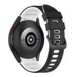 For Samsung Galaxy Watch4 Classic 42mm / 46mm Two-color Silicone Strap Watch Band(Black White) - Image 5