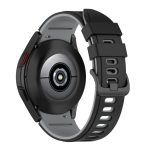 For Samsung Galaxy Watch4 Classic 42mm / 46mm Two-color Silicone Strap Watch Band(Black Grey) - Image 5