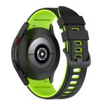 For Samsung Galaxy Watch4 Classic 42mm / 46mm Two-color Silicone Strap Watch Band(Black Lime Green) - Image 5