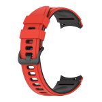 For Samsung Galaxy Watch4 Classic 42mm / 46mm Two-color Silicone Strap Watch Band(Red Black) - Image 2