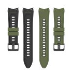 For Samsung Galaxy Watch4 Classic 42mm / 46mm Two-color Silicone Strap Watch Band(Green Black) - Image 3
