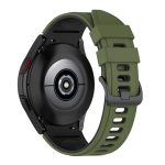For Samsung Galaxy Watch4 Classic 42mm / 46mm Two-color Silicone Strap Watch Band(Green Black) - Image 5