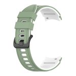 For Samsung Galaxy Watch4 Classic 42mm / 46mm Two-color Silicone Strap Watch Band(Light Green White) - Image 2