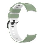 For Samsung Galaxy Watch4 Classic 42mm / 46mm Two-color Silicone Strap Watch Band(Light Green White) - Image 4