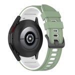 For Samsung Galaxy Watch4 Classic 42mm / 46mm Two-color Silicone Strap Watch Band(Light Green White) - Image 5