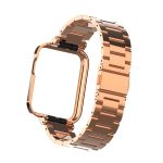 For Xiaomi Mi Watch Lite / Redmi Watch Three-Bead Metal Watchband(Rose Gold) - Image 2
