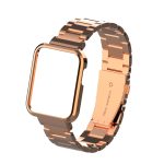 For Xiaomi Mi Watch Lite / Redmi Watch Three-Bead Metal Watchband(Rose Gold) - Image 3