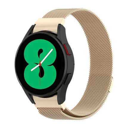 For Samsung Galaxy Watch 5 Pro 45mm Milanese Watch Band(Champagne Gold)