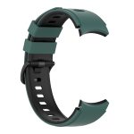 For Samsung Galaxy Watch5 Pro 45mm/5 44mm/5 40mm Two-color Silicone Strap Watch Band(Olive Green Black) - Image 3