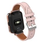 Για το Xiaomi Redmi Watch 2 Lite Γνήσια Δερμάτινη Μεταλλική Θήκη Ενσωματωμένη ζώνη ρολογιού (ανοιχτό ροζ) - Image 4