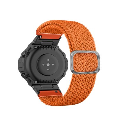 For Amazfit T-Rex / T-Rex Pro / Ares Adjustable Buckle Braided Nylon Watch Band (Orange)