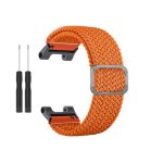For Amazfit T-Rex / T-Rex Pro / Ares Adjustable Buckle Braided Nylon Watch Band (Orange) - Image 3