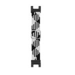 For Amazfit T-Rex / T-Rex Pro / Ares Adjustable Buckle Braided Nylon Watch Band (Black + White) - Image 2