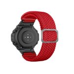 For Amazfit T-Rex / T-Rex Pro / Ares Adjustable Buckle Braided Nylon Watch Band (Red)