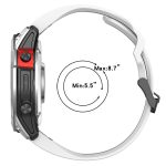 For Garmin Enduro2 / Tactix7 26mm Reverse Buckle Two-color Silicone Watch Band(Black Grey) - Image 4
