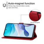 For Motorola Moto G53 Leather Phone Case(Red) - Image 4