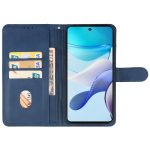 For Motorola Moto G53 Leather Phone Case(Blue) - Image 3