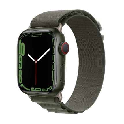 WiWU Nylon Loop Watch Band For Apple Watch Series 9&8&7 41mm / SE 3&SE 2&6&SE&5&4 40mm / 3&2&1 38mm(Green)