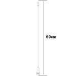 For Xiaomi Mi Band 8 Watch Magnetic Suction Charger USB Charging Cable, Length:60cm(White) - Image 5