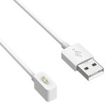 For Xiaomi Mi Band 8 Watch Magnetic Suction Charger USB Charging Cable, Length:1m(White) - Image 2