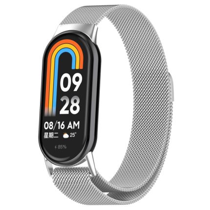 For Xiaomi Mi Band 8 Milanese Metal Watch Band(Silver