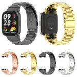 For Redmi Watch 3 Mijobs Three-Bead Metal Stainless Steel Watch Band(Black) - Image 2