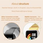 For Redmi Watch 3 Mijobs Three-Bead Metal Stainless Steel Watch Band(Rose Gold) - Image 3