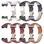 For Redmi Watch 3 Mijobs Genuine Leather Slim Watch Band(Black) - Image 2