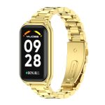 For Redmi Band 2 Mijobs Metal Shell + Three-Bead Stainless Steel Watch Band(Gold)
