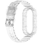 For Xiaomi Mi Band 8 Integrated Transparent Silicone Watch Band(White) - Image 3