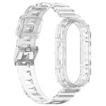 For Xiaomi Mi Band 8 Integrated Transparent Silicone Watch Band(White) - Image 4