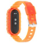 For Xiaomi Mi Band 8 Integrated Transparent Silicone Watch Band(Orange) - Image 2