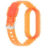 For Xiaomi Mi Band 8 Integrated Transparent Silicone Watch Band(Orange) - Image 3