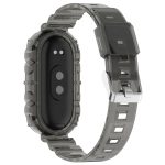 For Xiaomi Mi Band 8 Integrated Transparent Silicone Watch Band(Black) - Image 2