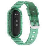 For Xiaomi Mi Band 8 Integrated Transparent Silicone Watch Band(Green) - Image 2