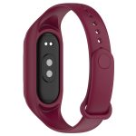 For Xiaomi Mi Band 8 Integrated Silicone Replacement Watch Band(Wine Red) - Image 2